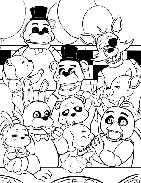 fnaf color pages|25 Five Nights At Freddy's Coloring Pages: Free Printables.